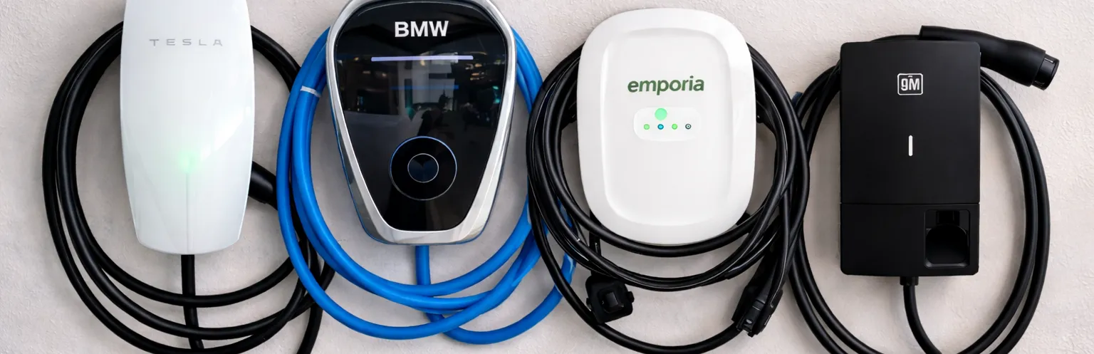 Home EV chargers ready for installation in Northern Virginia