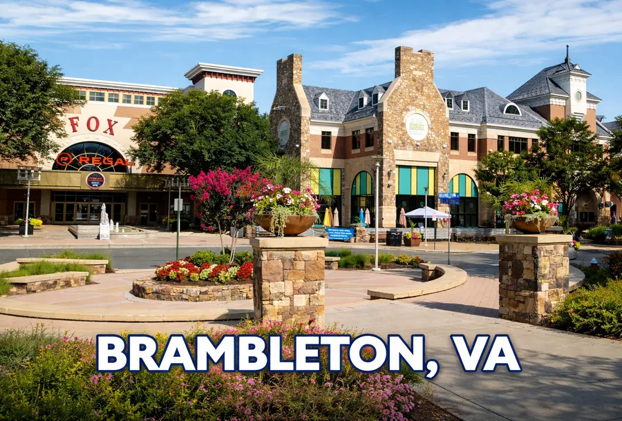 Brambleton Town Center area in Virginia
